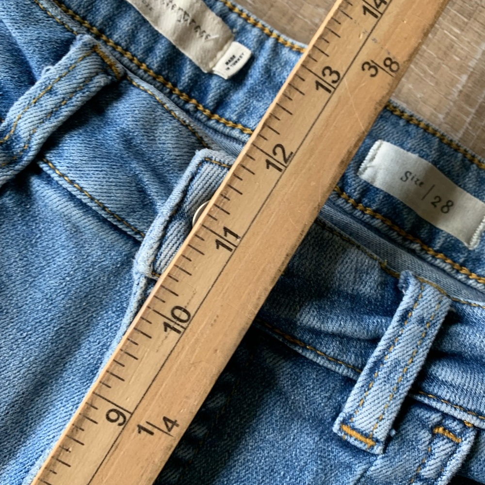 Anthropologie Pilcro women’s barrel Leg Jeans 28 ankle baggy pleat denim balloon - Picture 7 of 13